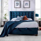 Brunel Ottoman in Deep Ocean Blue - Super King 6'0