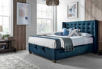 Brunel Ottoman in Deep Ocean Blue - Super King 6'0
