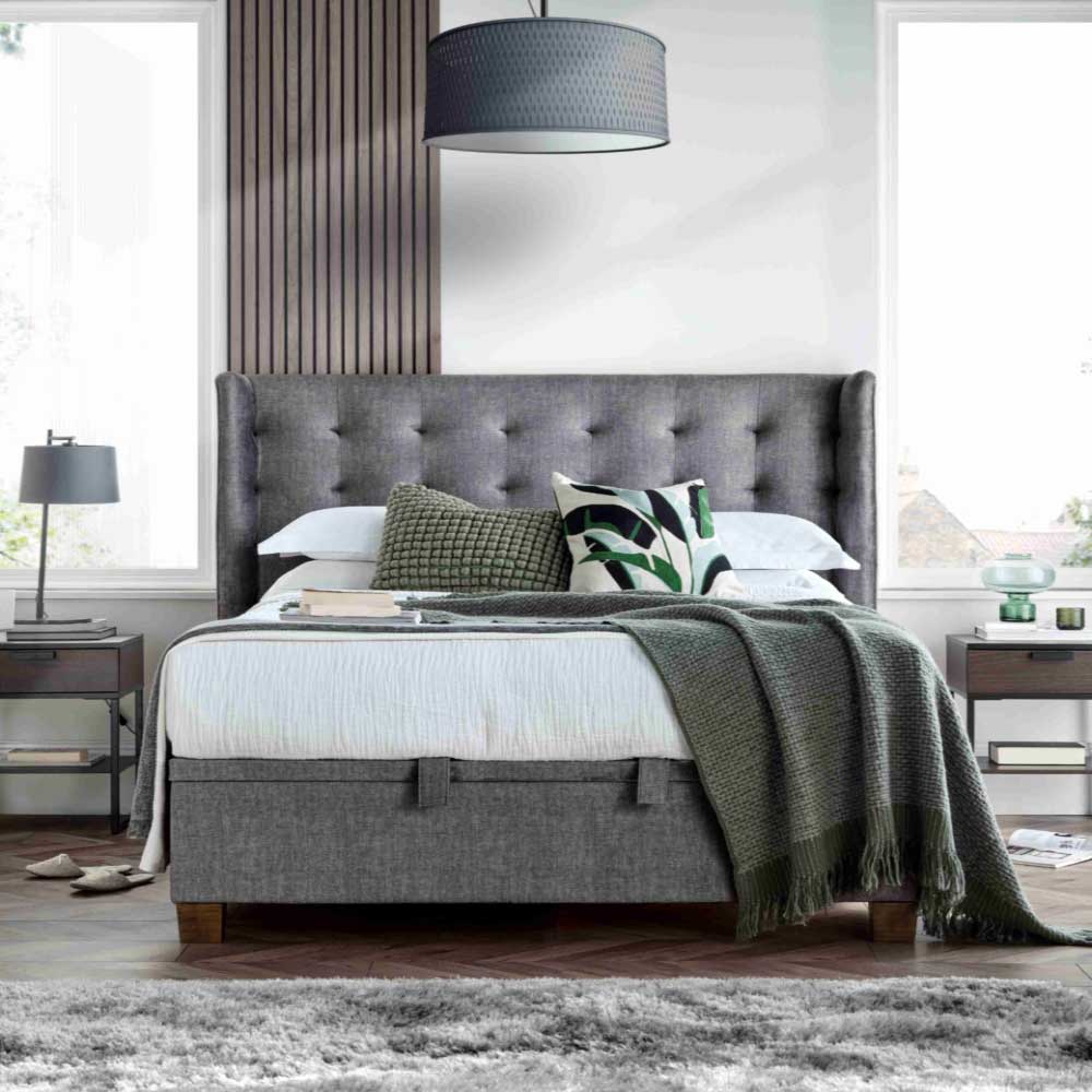 Brunel Ottoman in Vogue Grey - Double 4'6