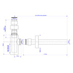 McAlpine Brass Basin Kit with Mini Bottle Trap - Chrome