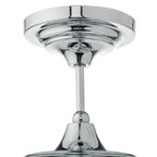 Caden Bathroom Semi Flush Polished Chrome Opal Glass IP44<br>Polished Chrome