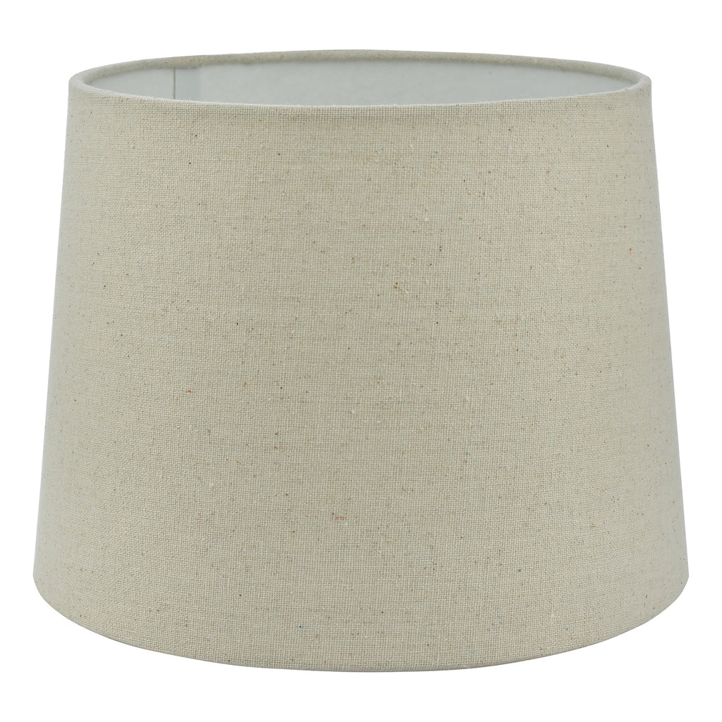 Cane Natural Linen Tapered Drum Shade 25cm<br>Natural