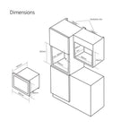 Caple CM120 Classic Built In Microwave & Grill For Wall Unit – STAINLESS STEEL