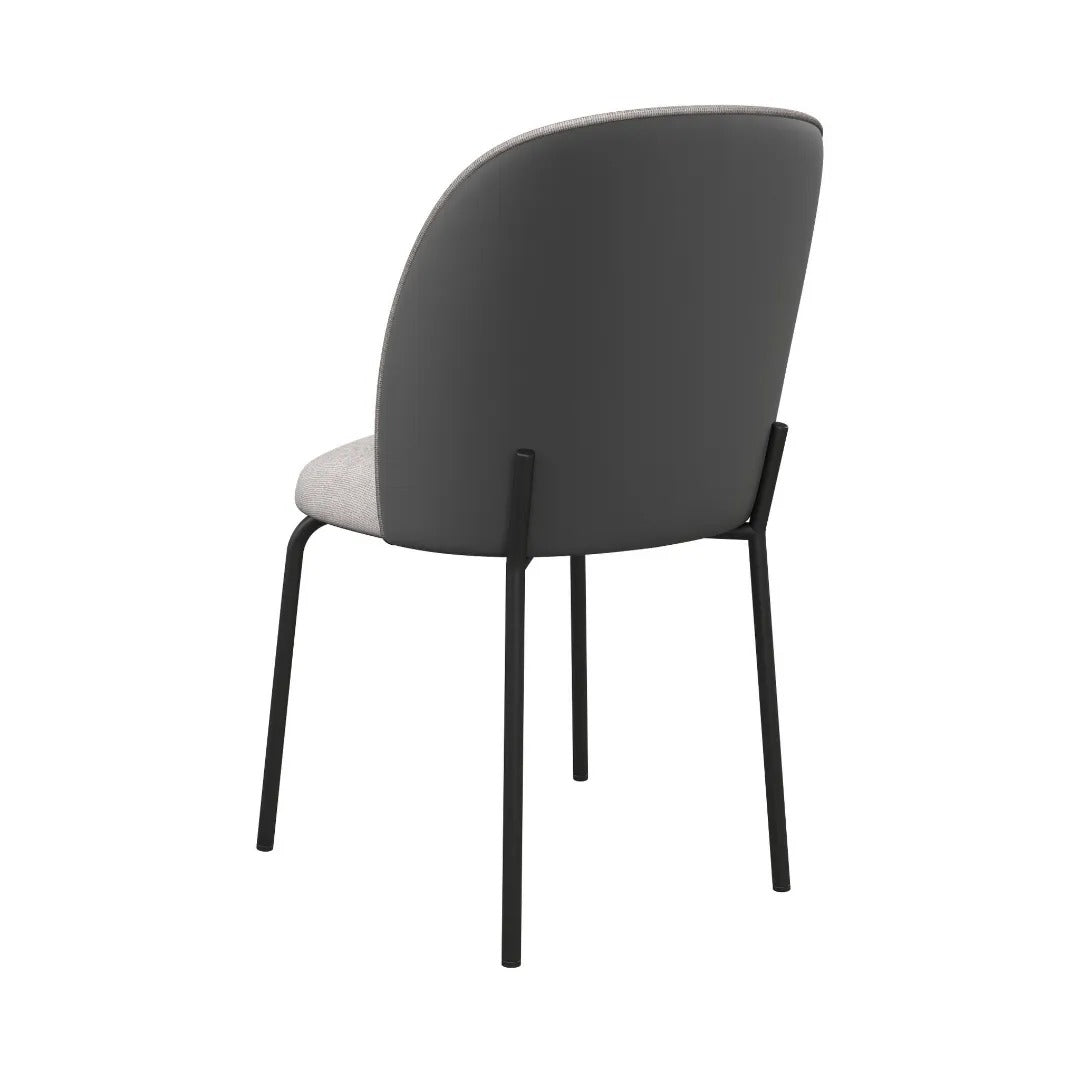 Cartier Dining Chair 2 Tone Grey - Pair