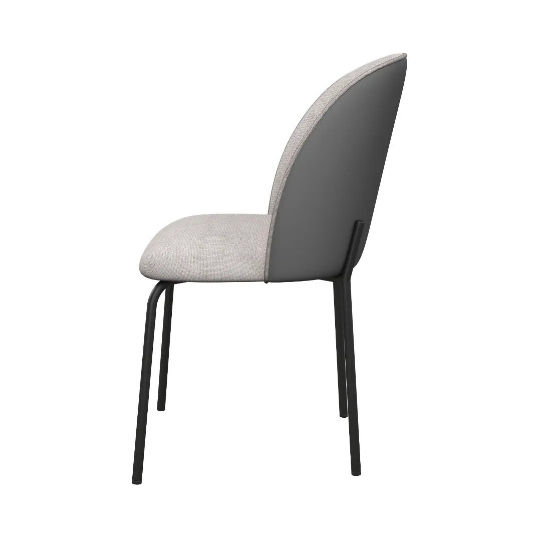 Cartier Dining Chair 2 Tone Grey - Pair
