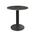 Cartier Round Gloss Grey Ceramic Dining Table - 80cm