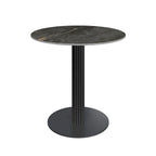 Cartier Round Gloss Grey Ceramic Dining Table - 80cm