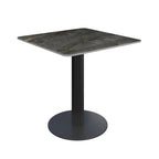 Cartier Square Gloss Grey Ceramic Dining Table - 80cm