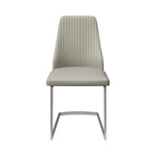 Castello Light Grey Leather Dining Chair