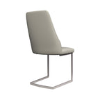 Castello Light Grey Leather Dining Chair
