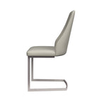Castello Light Grey Leather Dining Chair