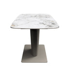 Castello 130-170cm White Ceramic Extending Dining Table