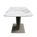 Castello 160-200cm White Ceramic Extending Dining Table