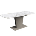 Castello 160-200cm White Ceramic Extending Dining Table