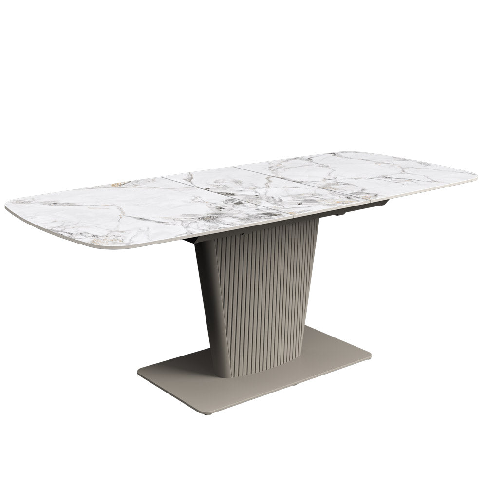 Castello 160-200cm White Ceramic Extending Dining Table