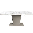 Castello 160-200cm White Ceramic Extending Dining Table