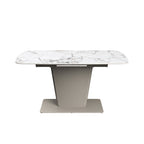 Castello 160-200cm White Ceramic Extending Dining Table