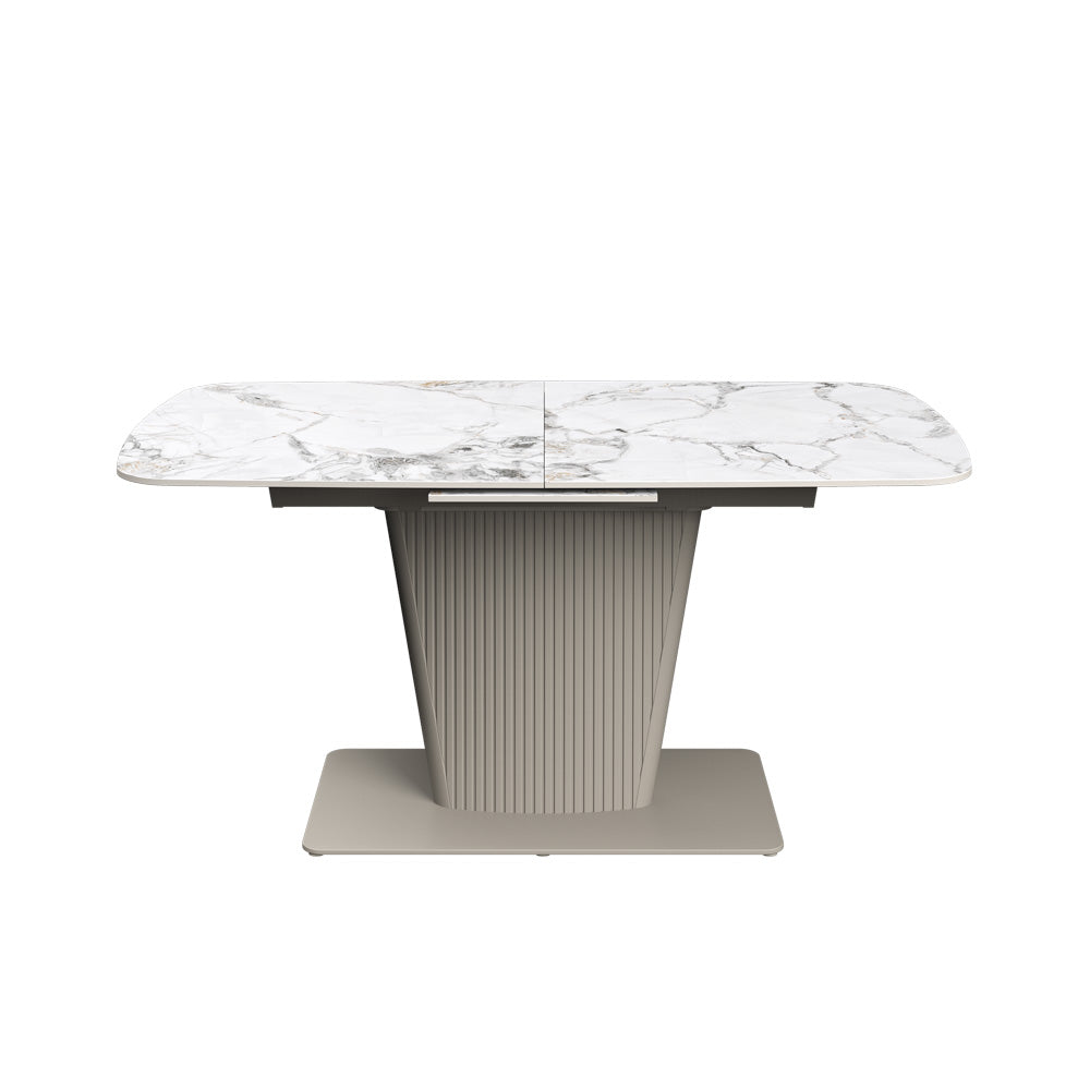 Castello 160-200cm White Ceramic Extending Dining Table