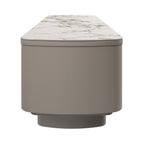 Castello White Ceramic TV Unit