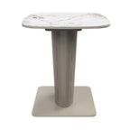 Castello White Ceramic Side Table