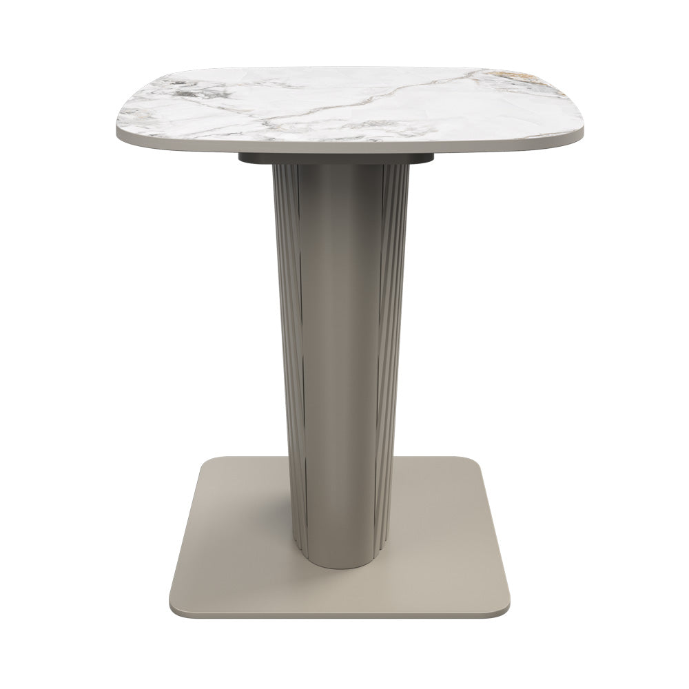 Castello White Ceramic Side Table