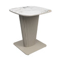 Castello White Ceramic Side Table