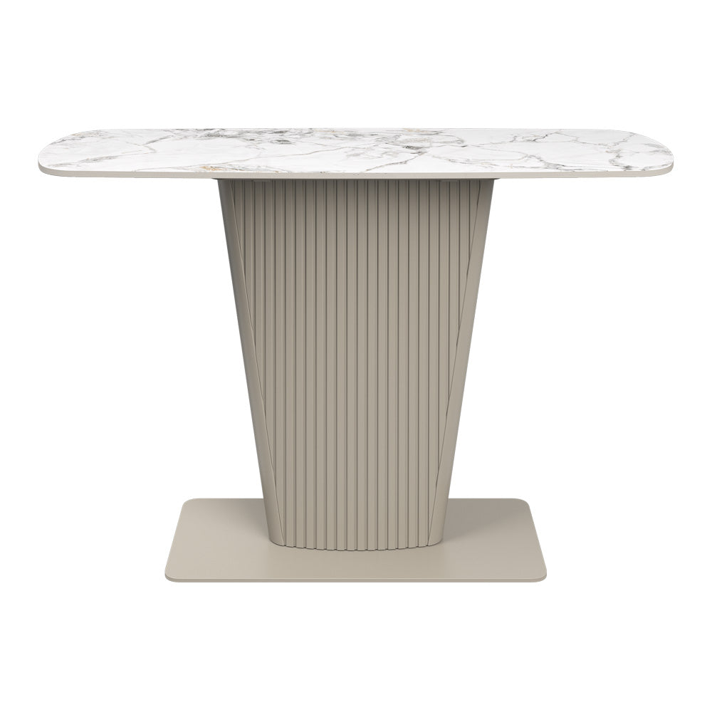 Castello White Ceramic Console Table