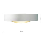 Catalan Wall Washer White<br>White Ceramic