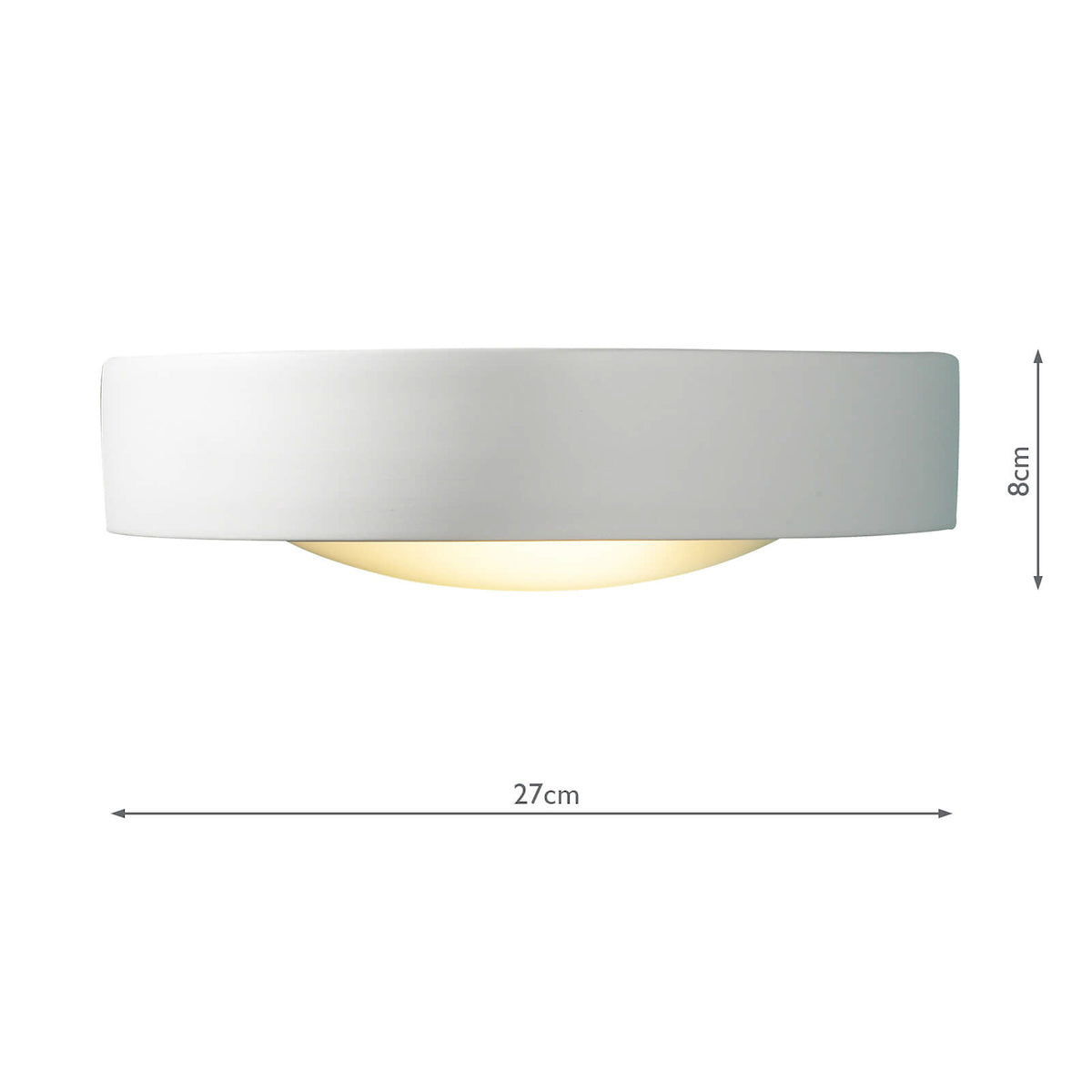 Catalan Wall Washer White<br>White Ceramic