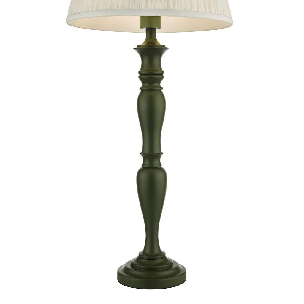 Caycee Table Lamp Green Base Only<br>Green