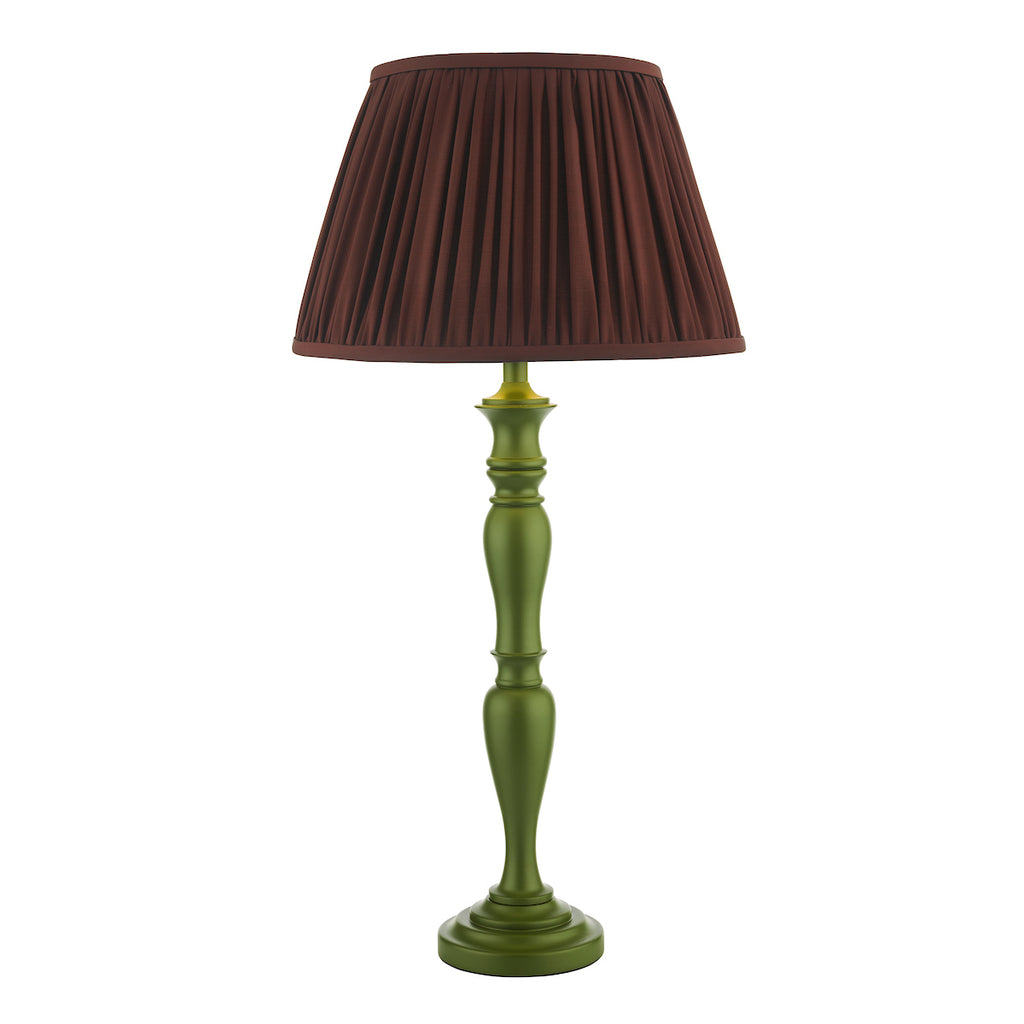 Caycee Table Lamp Green Base Only<br>Green