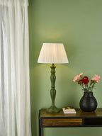 Caycee Table Lamp Green Base Only<br>Green