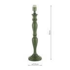 Caycee Table Lamp Green Base Only<br>Green