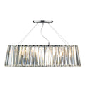 Cecilia 3 Light G9 Oval Linear Pendant Bar<br>Crystal