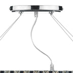 Cecilia 3 Light G9 Oval Linear Pendant Bar<br>Crystal