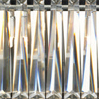 Cecilia 3 Light G9 Oval Linear Pendant Bar<br>Crystal