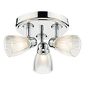 Cedric Bathroom 3 Light Spotlight Polished Chrome Glass IP44<br>Polished Chrome