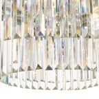 Celeus 6 Light Flush Matt Anthracite & Crystal<br>Matt Black