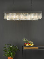Celeus 6 Light Bar Pendant Anthracite & Crystal<br>Matt Black