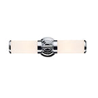 Century Bathroom 2 Light Wall Light Polished Chrome Opal Glass IP44<br>Polished Chrome