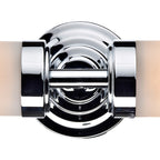 Century Bathroom 2 Light Wall Light Polished Chrome Opal Glass IP44<br>Polished Chrome