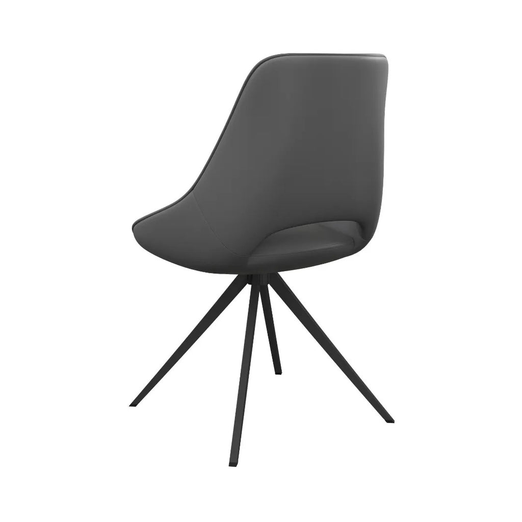 Cerutti Swivel Dining Chair Grey - Pair