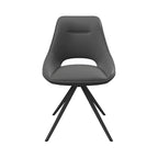 Cerutti Swivel Dining Chair Grey - Pair