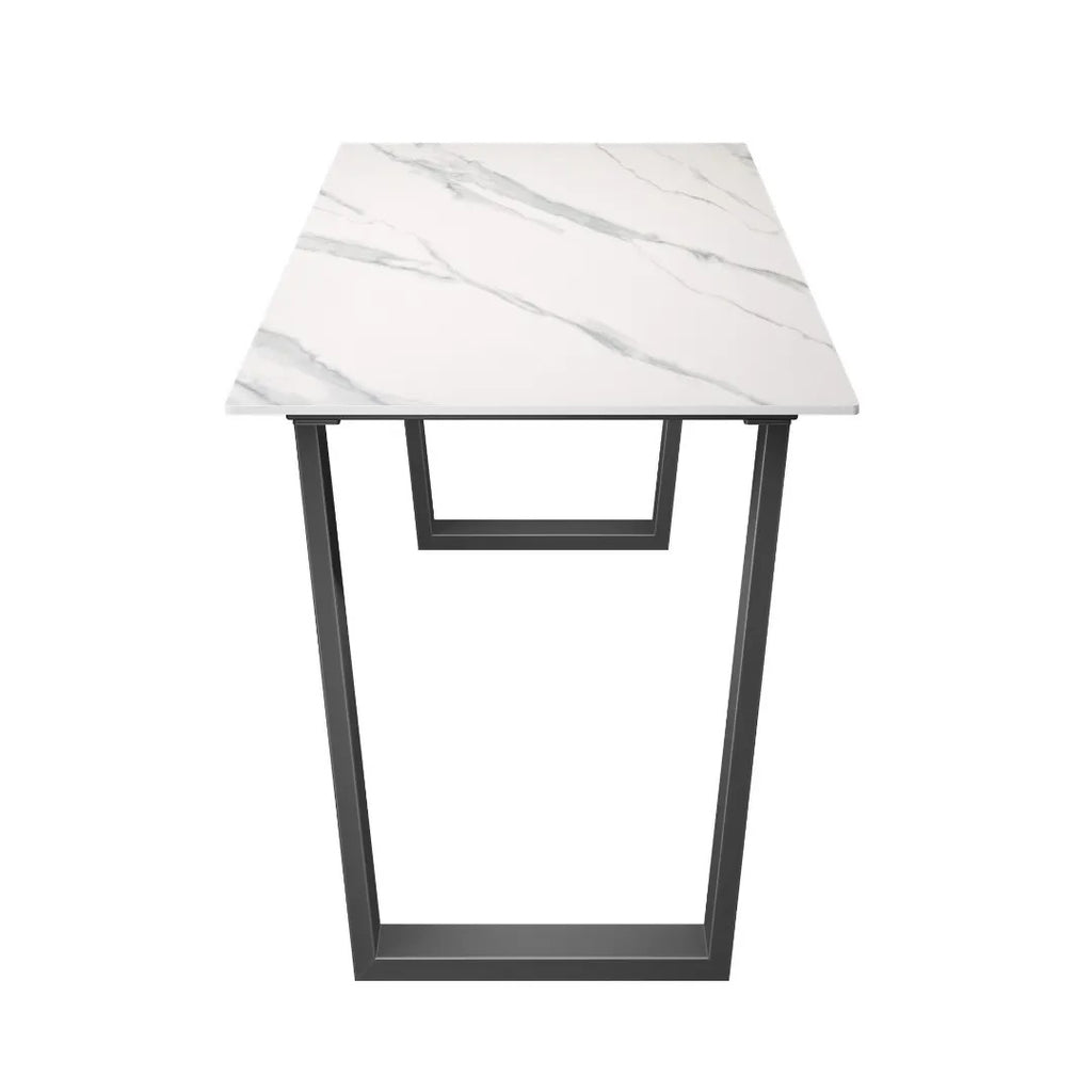 Cerutti Matte White Ceramic Dining Table - 140cm