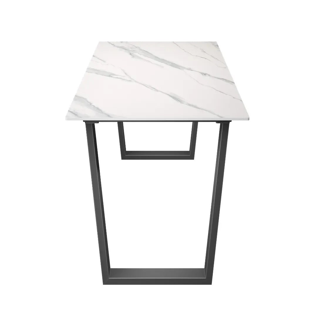Cerutti Matte White Ceramic Dining Table - 140cm