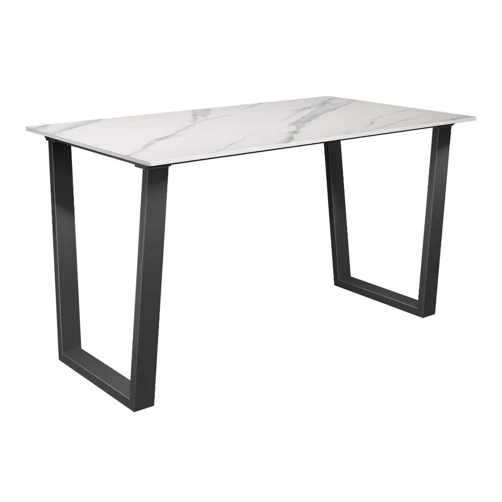Cerutti Matte White Ceramic Dining Table - 140cm