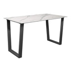 Cerutti Matte White Ceramic Dining Table - 140cm
