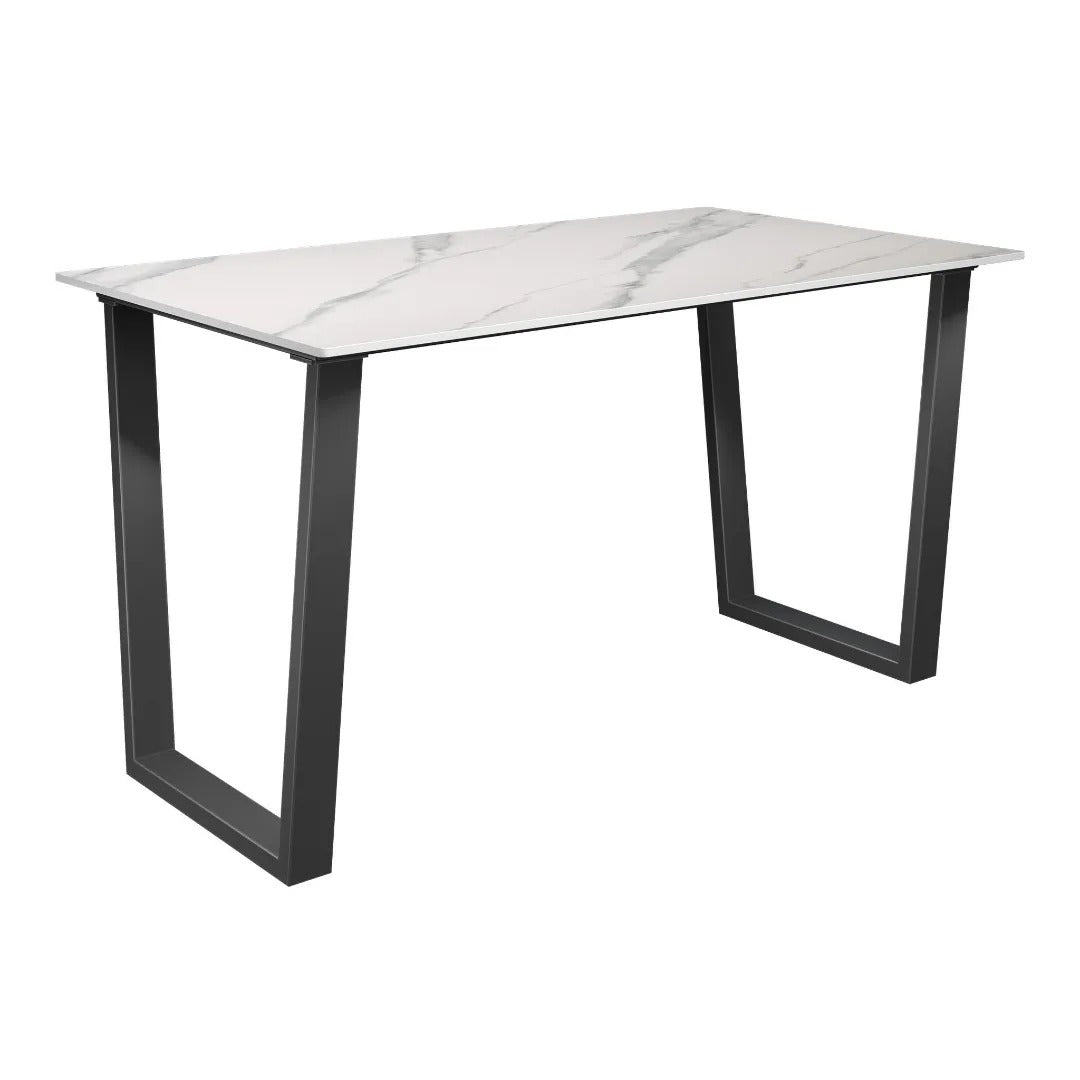 Cerutti Matte White Ceramic Dining Table - 140cm