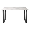 Cerutti Matte White Ceramic Dining Table - 140cm
