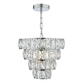 Cerys Single Pendant Polished Chrome Crystal<br>Polished Chrome